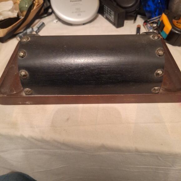 Vintage Wooden Roll Top Desk Organizer - Picture 5 of 7